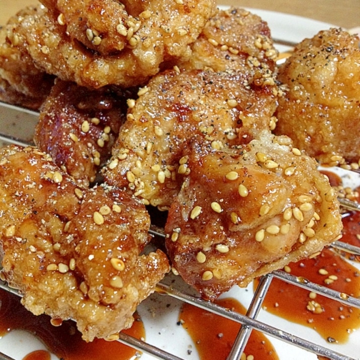 夕飯にお弁当に 間違いなしのカリッカリ甘辛唐揚げ レシピ 作り方 By セプリン 楽天レシピ